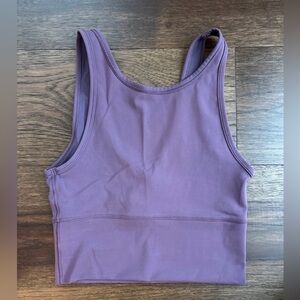 Lululemon cropped tank top, purple